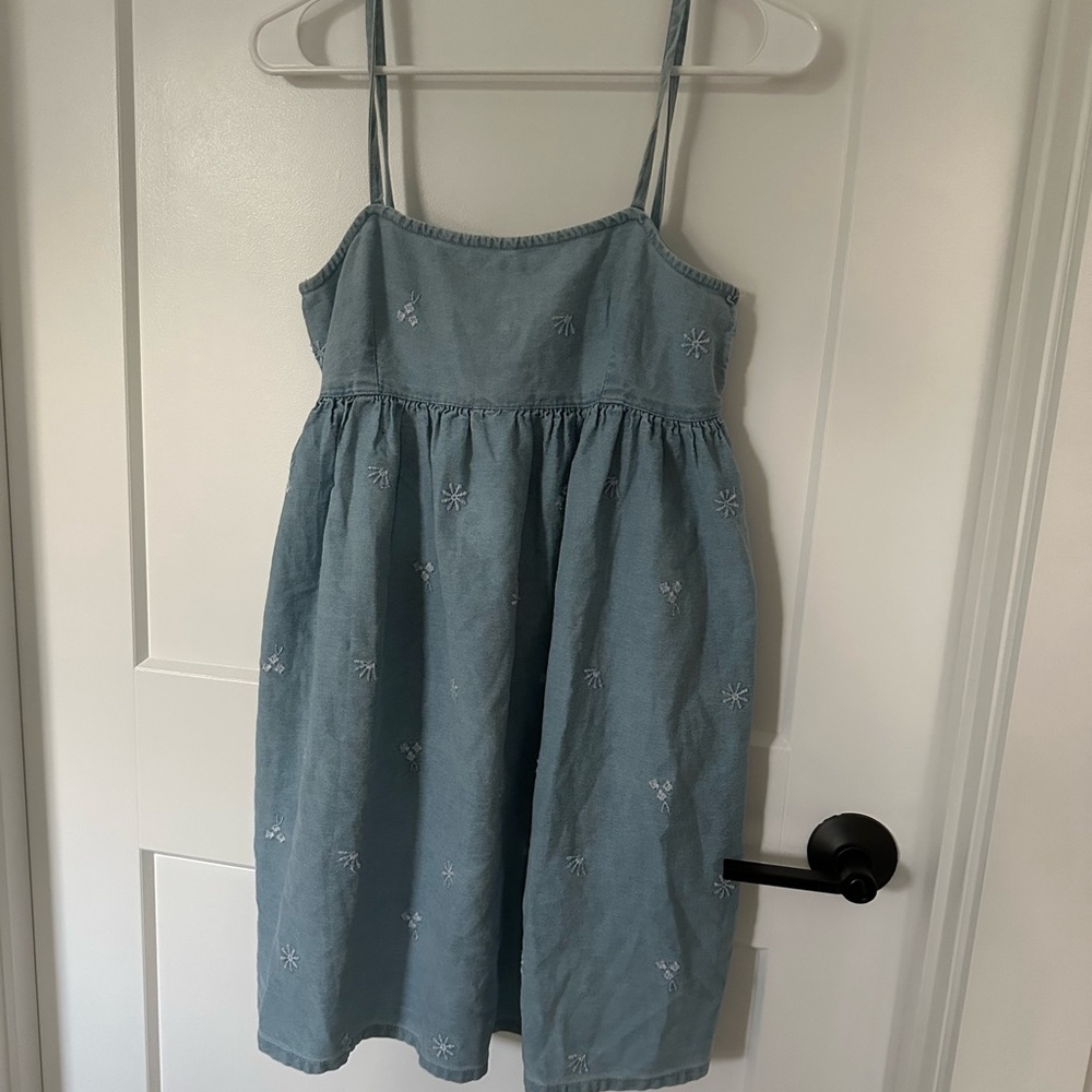 Vintage ASOS Denim babydoll mini dress SIZE 4
